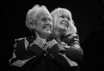 Joan Baez and Nancy Wilson (Photo: Kevin Keating)